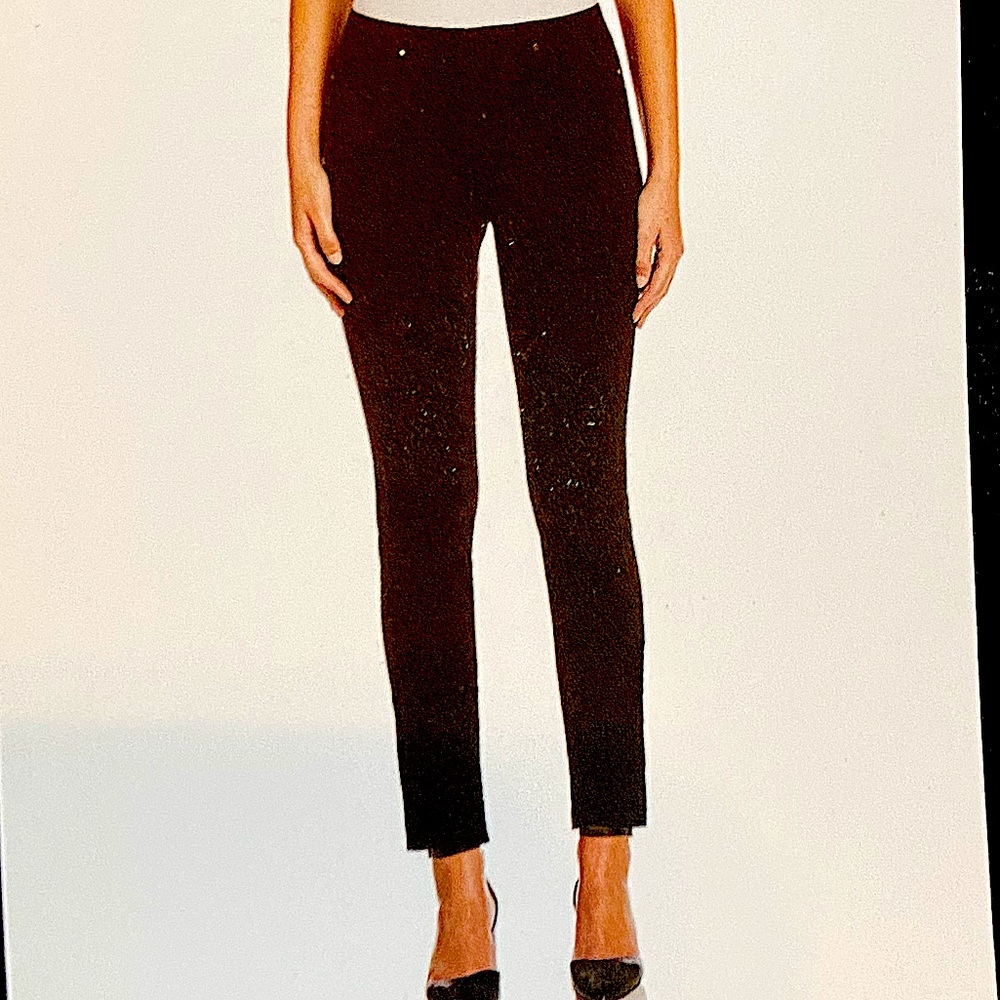 Rafaella Black 🔵 Stretch Pull on Pants Ankle NWT